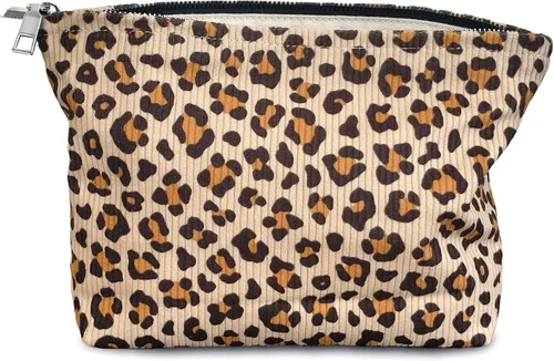 Miniatura 33 de STARDW Bolsa de maquillaje estética floral para mujeres y niñas, bolsa de aseo de viaje con cremallera de gran capacidad, bolsa organizadora