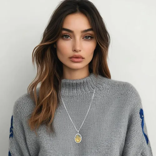 Miniatura 140 de Eusense San Miguel San Cristóbal San Benito San Judas Virgen María Collar chapado en oro 925 joyería religiosa para hombres y mujeres, collar