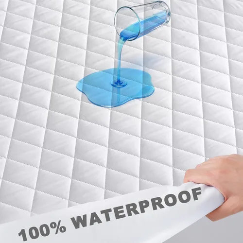Miniatura 2 de Protector de colchón completo impermeable, protector de colchón refrescante, suave, transpirable, sin ruido, bolsillo profundo ajustado hasta