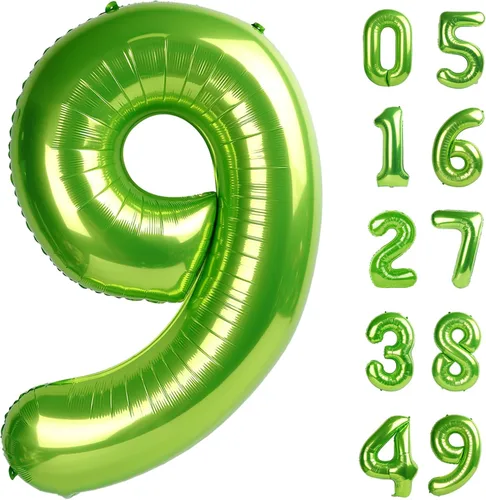 Miniatura 174 de Globo de cumpleaños número 4 dorado de 40 pulgadas, globos gigantes del número cuatro 14 24 34 40 44 2024, globos grandes de lámina de mylar para Oro