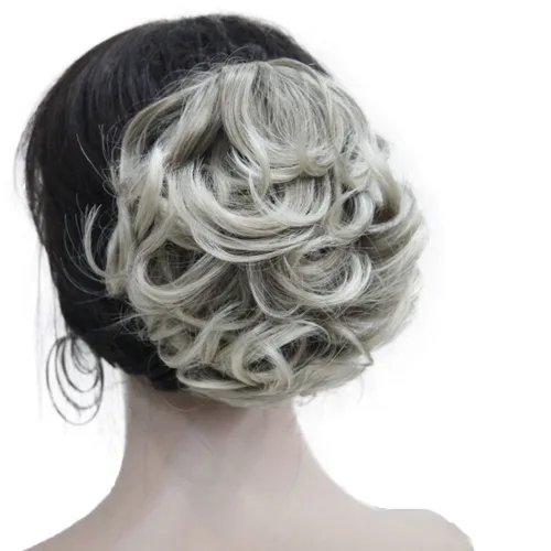 Miniatura 6 de Wiginway Cola de caballo de pelo para mujer, extensiones de cabello ondulado con clip, color marrón dorado rojizo claro # 130 Rojo cobre