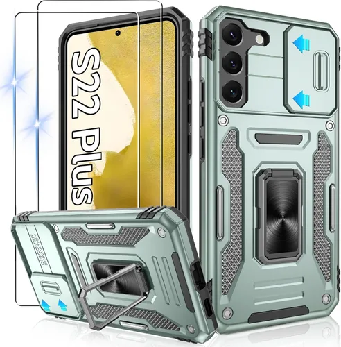 Miniatura 105 de Gritup para Samsung Galaxy S22 Funda con protectores de pantalla HD de 2 paquetes y cubierta deslizante para la cámara, protección contra caídas