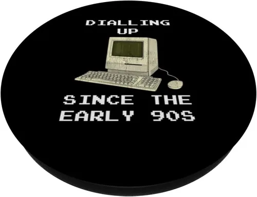 Miniatura 2 de Camiseta de computadora retro de los años 90, PopSockets, PopGrip estándar