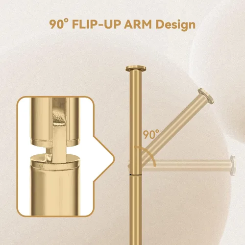 Miniatura 5 de RRM Soporte de papel higiénico, soporte de papel higiénico con almacenamiento de reserva, 3-4 rollos de papel higiénico (dorado)
