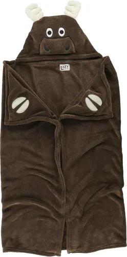 Miniatura 3 de Manta con capucha para llevar puesta Lazy One para niños, manta con capucha de animales (Alce)