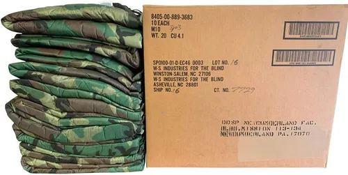 Miniatura 2 de Fabricados en Estados Unidos – Genuinos Forros de Poncho Militares de Estados Unidos – Woodland Camo