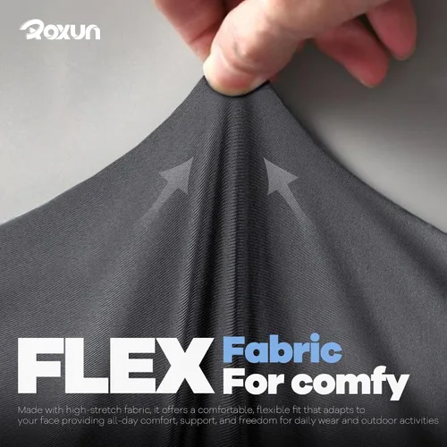 Miniatura 6 de ROXUN Paquete de 4 Polainas para Cuello, Bufanda con Protección UV, Máscara Facial Transpirable y Refrescante, Bandana para Senderismo