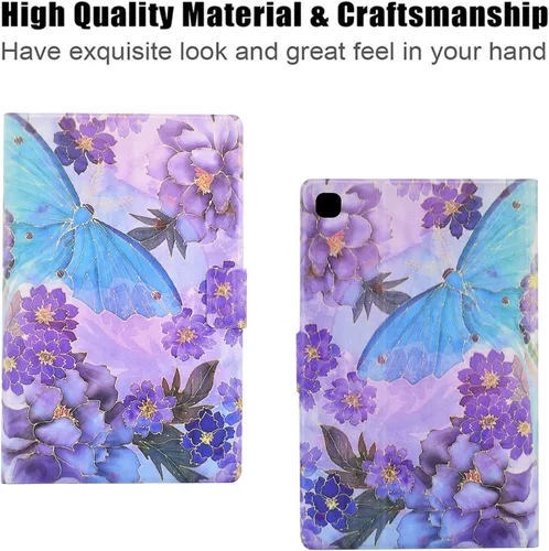 Miniatura 3 de Funda para Samsung Galaxy Tab A7 Lite de 8.7 pulgadas modelo 2021 (SM-T220/T225/T227), soporte de visión multiángulo, cartera delgada con bolsillos