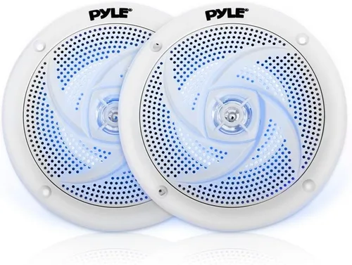 Miniatura 2 de Pyle Paquete de altavoces marinos – Sistema de sonido estéreo de audio estéreo de 4 pulgadas y 6.5 pulgadas de 2 vías impermeable para exteriores