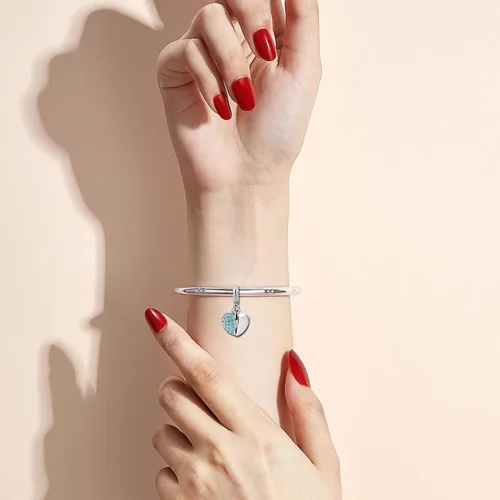 Miniatura 6 de KunBead Abalorios colgantes de piedra natal de corazón con diseño de abuela y nana, compatible con pulsera Pandora, collar, joyería de cumpleaños