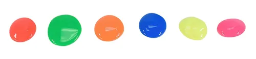 Miniatura 3 de School Smart Juego de pintura de témpera lavable, colores fluorescentes surtidos, juego de 6 pintas