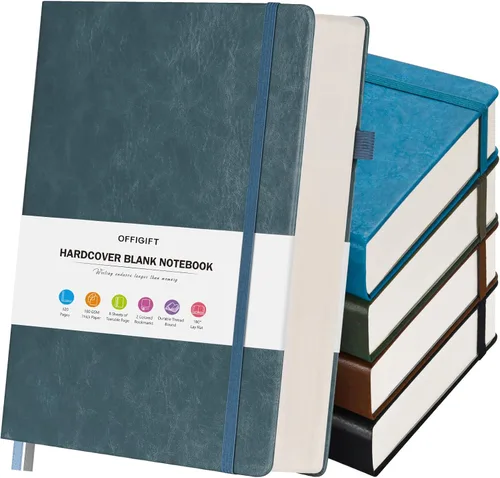 Miniatura 11 de Paquete de 5 Cuadernos de Diario con Puntos Bullet, 312 Páginas Numeradas Cuadernos de Cuadrícula de Puntos al Por Mayor, Papel de 100gsm Sin