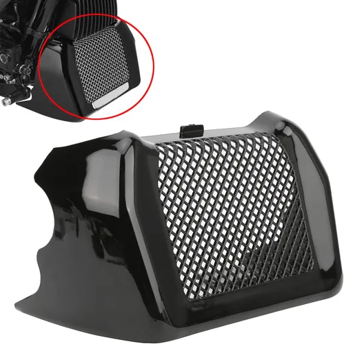 Miniatura 5 de Tyenaza Funda para enfriador de aceite de motocicleta, kit de protección para enfriador de aceite de motocicleta con soporte para Touring FLHT FLTRX