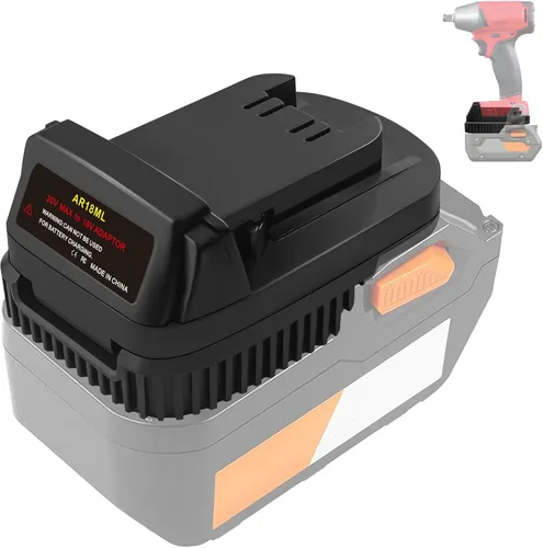 TPDL Adaptador para batería Ridgid AEG de 18 V a herramientas inalámbricas Milwaukee M18 de 18 V, uso para baterías Ridgid de plataforma de 18 V