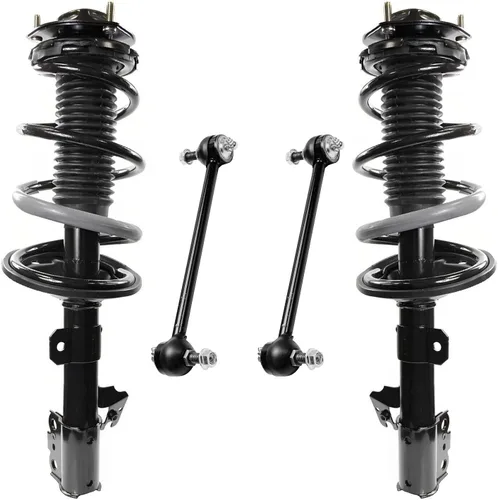 Miniatura 67 de Detroit Axle - Kit de 4 piezas RWD Puntales Delanteros Barras Estabilizadoras para Ford F-150 2021 2022 2023 2024, 2 Puntales con Resorte Helicoidal