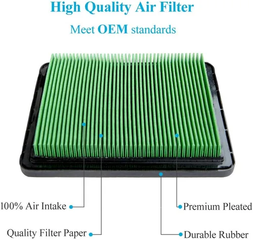 Miniatura 3 de Paquete de 10 filtros de aire 17211-ZL8-023 – Compatible con Honda GCV160 GC160 GCV190 GC190 Motor Husqvarna Craftsman Troy-Bilt Push Lawn Mower