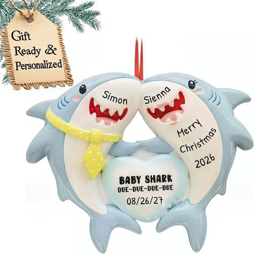 Miniatura 6 de Adorno personalizado para bebé 2025 – Regalos de embarazo personalizados para futura mamá, adorno de Navidad embarazada 2025, regalos para nuevas