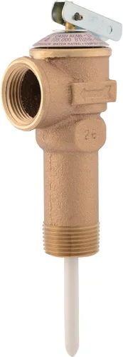 Miniatura 10 de Cash Acme Válvula de alivio de temperatura y presión NCLX-5L de 3/4 pulgadas, empuje para conectar accesorios de plomería de latón, cobre, tubo
