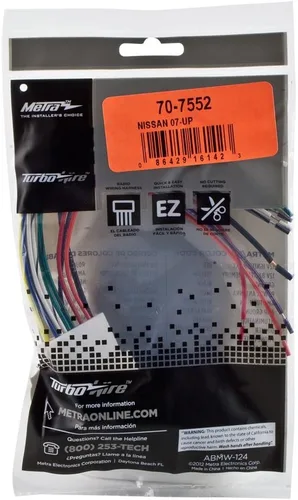 Miniatura 2 de Metra Electronics 70-7552 Arnés de cableado de radio para Nissan 2007-Up/Subaru 2008-2015