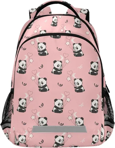Miniatura 37 de MNSRUU Mochila escolar con correa para el pecho, mochila para laptop Galaxy Planets, mochila de senderismo de viaje para niños y niñas, Animal 031