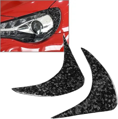 Miniatura 4 de Cubierta adhesiva de fibra de carbono para faros delanteros, cubierta de acento de faros delanteros con patrón forjado para Toyota GT86 Scion FR-S