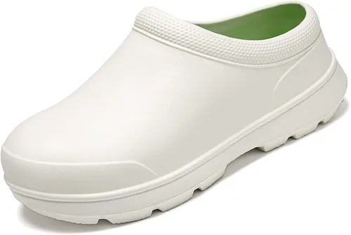 Miniatura 8 de Zapatos de chef para hombre, antideslizantes, a prueba de agua, zapatos de trabajo para hombre, cómodos zapatos de enfermería para jardinero