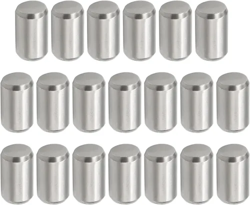 Miniatura 6 de 20 clavijas de 0.197 in de diámetro x 0.787 in de longitud 304 de acero inoxidable 304 clavijas de soporte de barra de metal elementos usados