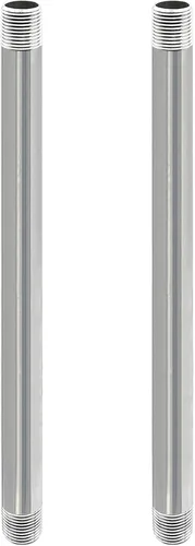 Miniatura 11 de GeilSpace Tubo de acero inoxidable de 1/2 x 4 pulgadas, boquilla de tubo 304 para tuberías y accesorios roscados estándar de 1/2 pulgada, tubo