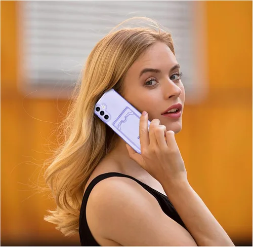 Miniatura 101 de Tuokiou Funda para Samsung Galaxy A14 5G, Fundas Protectoras Transparentes con Ranura para Tarjetas, Funda Cartera de TPU Suave Ajustada Resistente