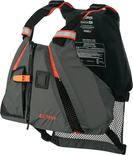 Miniatura 7 de Onyx Chaleco de remo dinámico MoveVent aprobado por la Guardia Costera y Transporte de Estados Unidos para adultos para kayak, piragüismo, surf