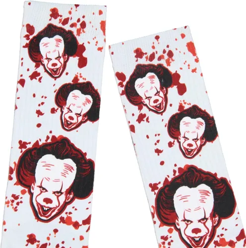 Miniatura 3 de Bioworld Stephen King IT Capítulo 2 Pennywise Blood Spatter Calcetines sublimados, Pennywise