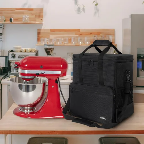 Miniatura 6 de TORIBIO Bolsa de almacenamiento para batidora de cocina compatible con KitchenAid y accesorios extra, bolsa/estuche portátil para batidora de 4.5