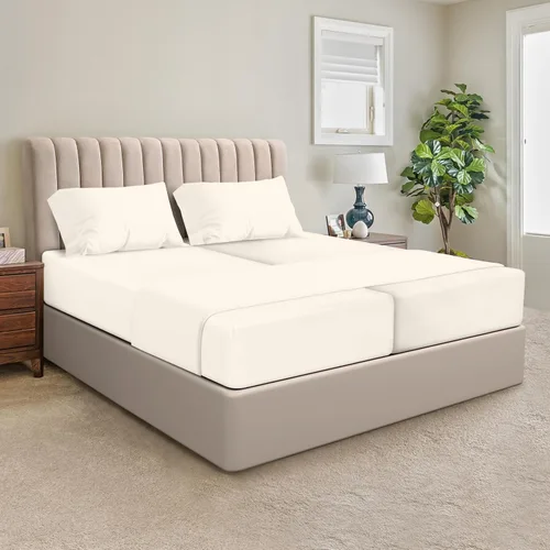 Miniatura 35 de SGI bedding Sábanas 100% algodón egipcio tamaño individual – Sábanas refrescantes, ropa de cama blanca suave y transpirable, ropa de cama de lujo