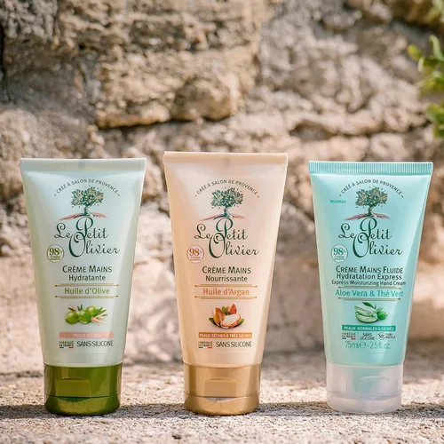 Miniatura 5 de Le Petit Olivier Crema hidratante para manos Express - Aloe Vera y té verde - Hidratación expresa - Sin sensación grasa o pegajosa - La piel es