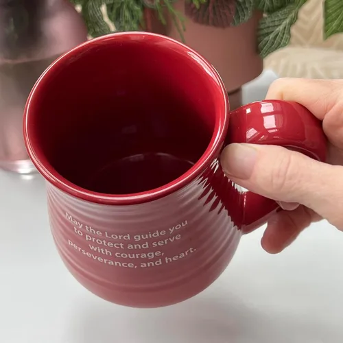 Miniatura 8 de Abbey Gift - Taza de cerámica para bomberos, color rojo y marrón, 4.8 pulgadas