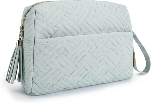 Miniatura 16 de BAGSMART Pequeña bolsa de maquillaje, bolsa de cosméticos de viaje, bolsa de maquillaje pequeña con cremallera, bolsa de aseo resistente al agua