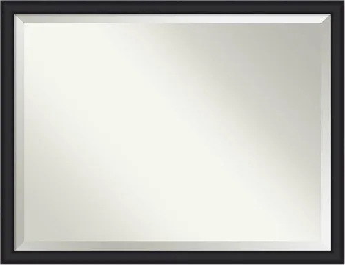 Miniatura 40 de Amanti Art Espejo de baño de madera, espejo de pared negro Ashton para usar como espejo de tocador de baño sobre el fregadero