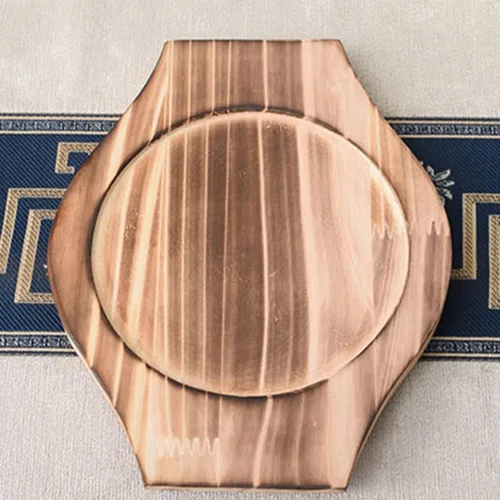 Miniatura 7 de UPKOCH Soporte coreano Dolsot Stone Bowl Base de madera Cazuela Olla Bandeja Bibimbap Bowl Estera de madera Hot Pot Trivet Trivet Coaster S