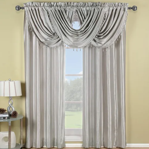 Miniatura 3 de Royal Hotel Bedding Soho cenefa recta blanca, patrón sólido, 70 x 17 pulgadas Blanco