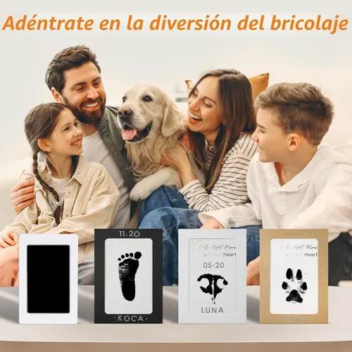 Miniatura 9 de DeerZone Kit de impresión de huellas sin tinta, kit de impresión de huellas de perro, kit de impresión de nariz de perro, almohadillas de tinta