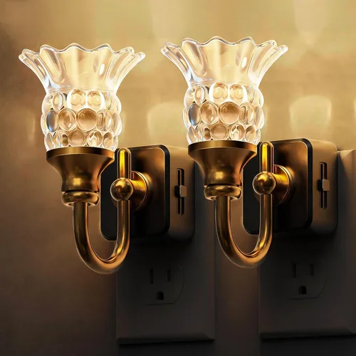 Miniatura 27 de L LOHAS LED - Luces nocturnas enchufables en la pared, temperatura de color ajustable 3000K/4000K/5000K, luz nocturna de burbujas con sensor