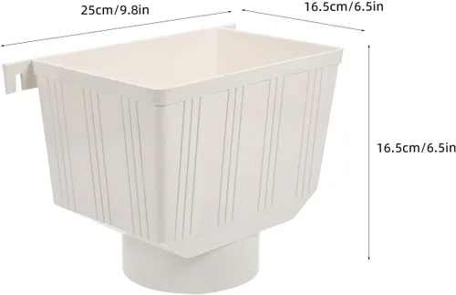 Miniatura 5 de Kit de desviador de bajante de PVC, sistema de recolección de agua de lluvia de fácil instalación, colector de agua de canaleta para bajantes