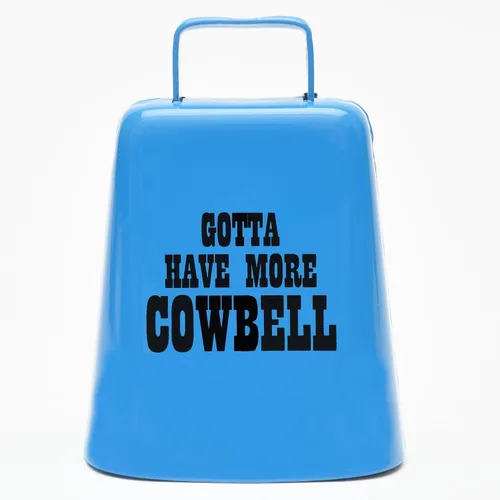 Miniatura 19 de Bevin Bells "Gotta Have More Cowbell" (X-Pequeño) Campana de Vaca de Kentucky con Color Cobre Hecha de Acero Fabricantes de Ruido Fuerte
