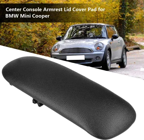Miniatura 2 de Tapa de la consola central, almohadilla para reposabrazos - Cuero artificial duradero - Negro