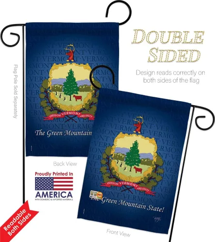 Miniatura 3 de Bandera de jardín de Estados Unidos de Vermont Regional, Estados Unidos, Territorios de Estados Unidos, República de país, área particular, pequeña
