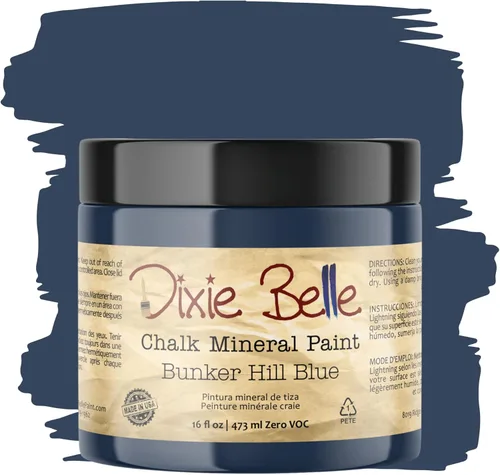 Miniatura 117 de Dixie Belle Paint Company - Pintura con acabado de tiza para muebles, color negro (Caviar), 1 galón, 128 fl oz, pintura mineral color rosa intenso