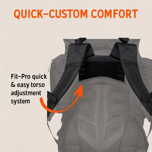 Miniatura 9 de Kelty Coyote - Mochila de 60 a 105 litros, para hombre y mujer (actualización 2020) - Mochila de senderismo, mochilero, mochila de viaje, Negro
