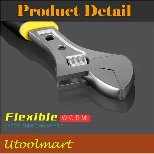Miniatura 6 de Utoolmart Llave ajustable de agarre TPR de 6 pulgadas y 0.748 in de apertura 1 unids