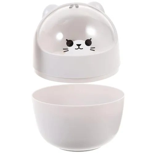 Miniatura 2 de VANZACK Mini bote de basura con tapa, papelera de escritorio, cubos de basura pequeños para escritorio