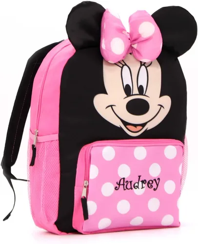 Miniatura 2 de DIBSIES Mochila de personajes con licencia personalizada 16 pulgadas Minnie Mouse Mochila